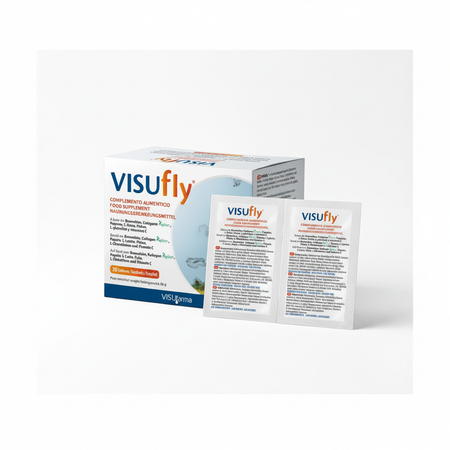 VISUfly Eye Support Supplement 30 sachets on white background