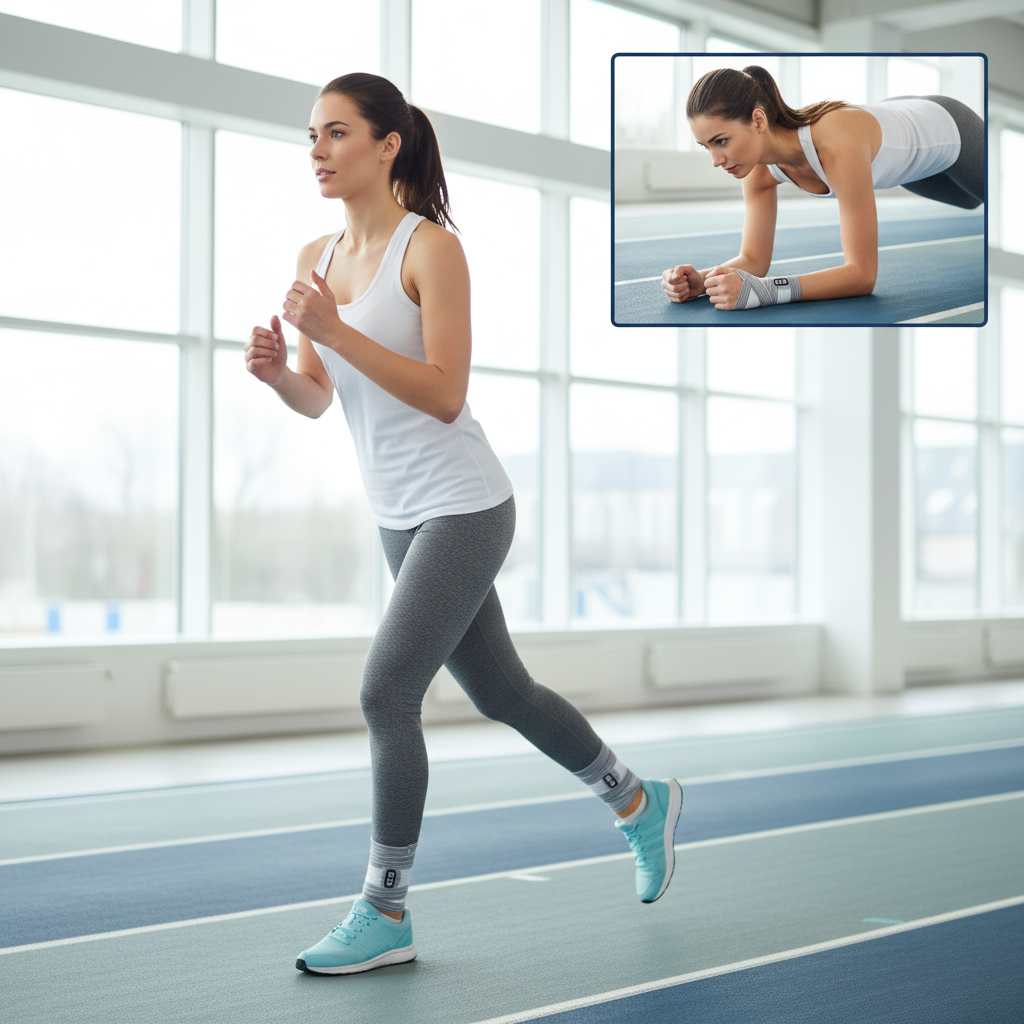 Kedley Elasticated All Purpose Wrap applied during sport or exercise