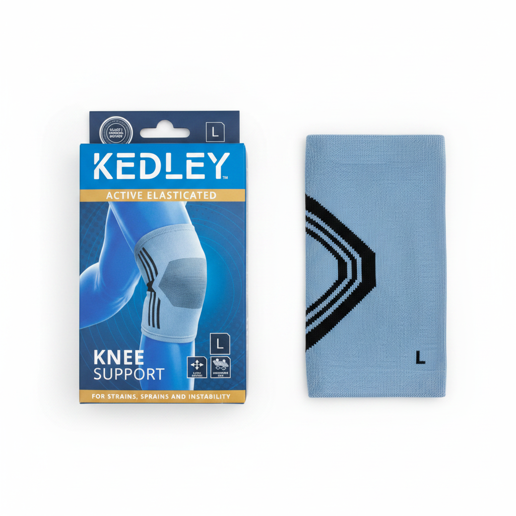 Kedley Knee Support flat lay showing compression design detail