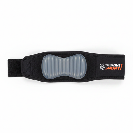 Thuasne Sport Patellar Support flat lay showing silicone insert detail