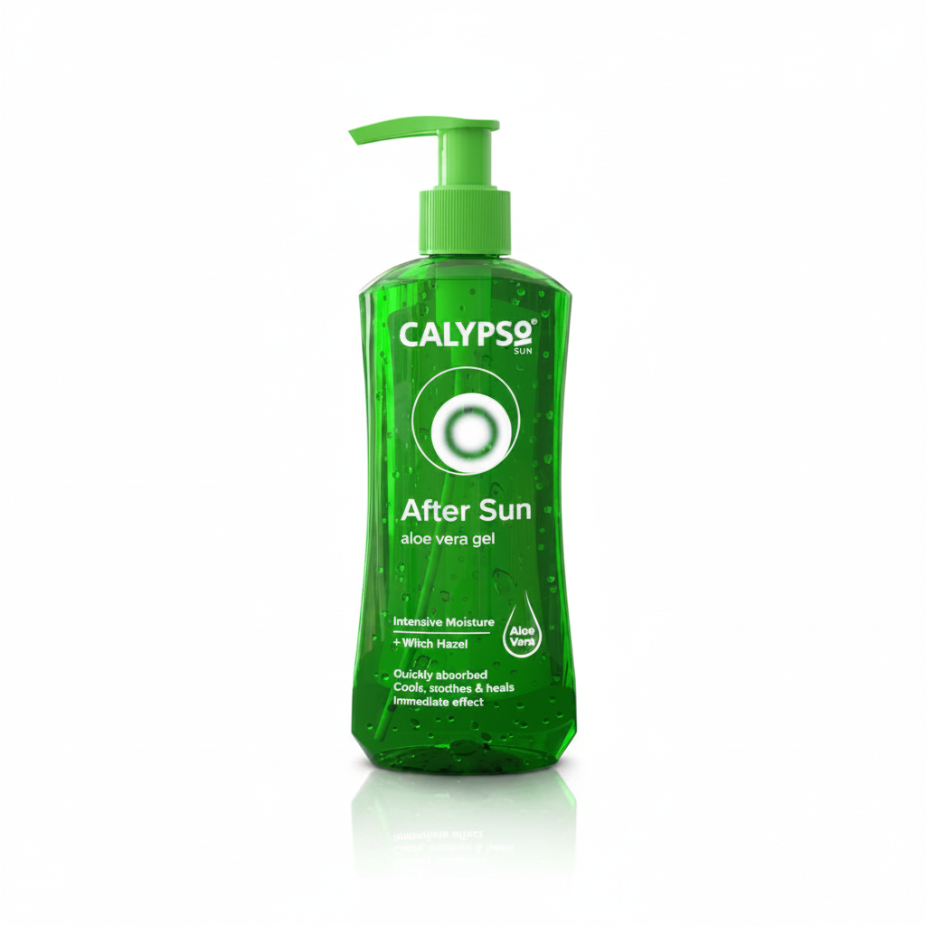 Calypso After Sun Aloe Vera Gel 250ml on white background