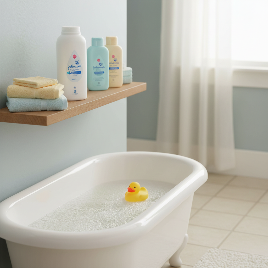 Johnsons Baby Powder Bathroom