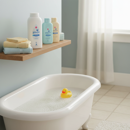 Johnsons Baby Powder Bathroom