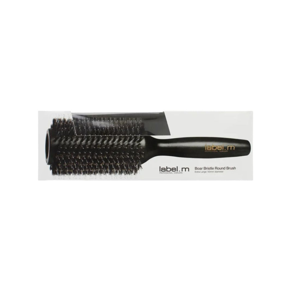 Label.M Boar Bristle Round Brush Extra Large 40 mm on a white background
