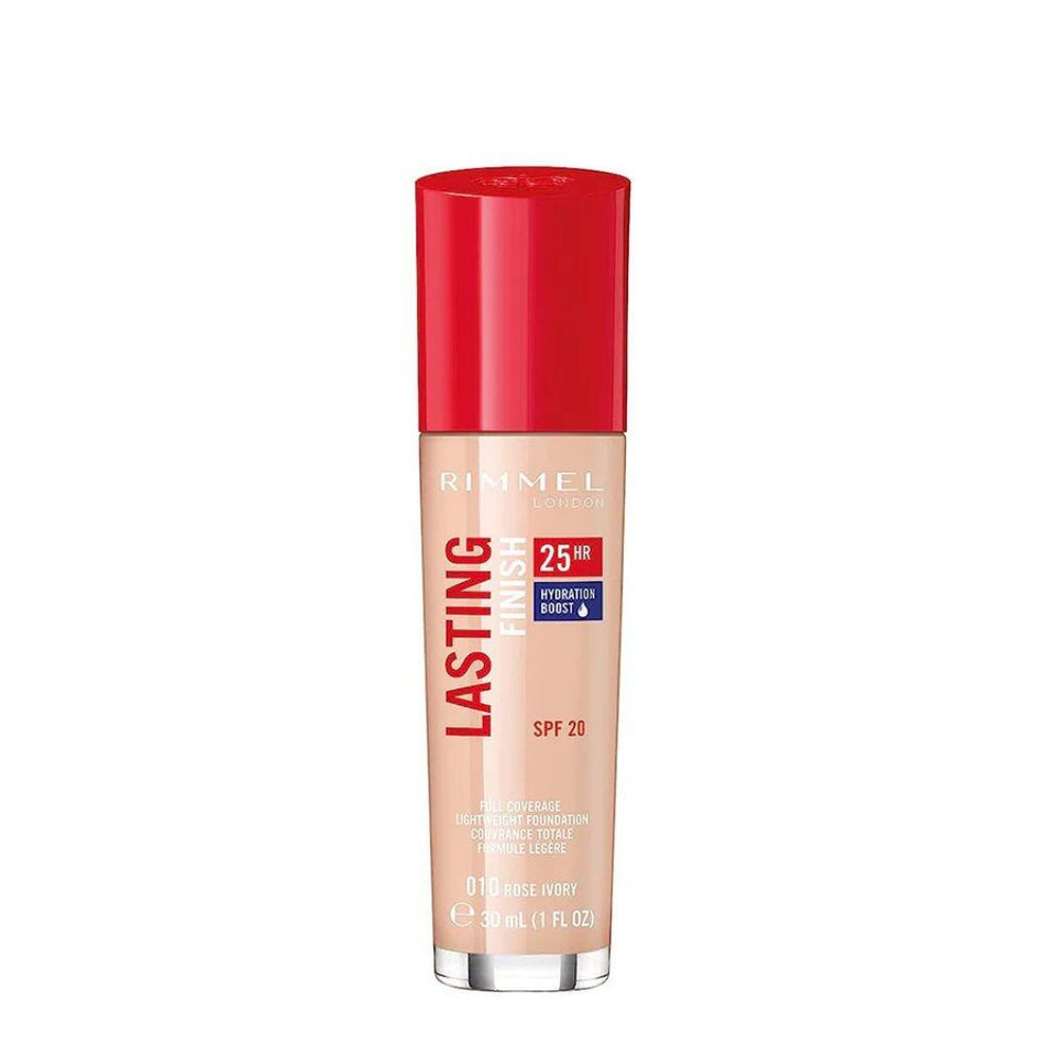 Rimmel Lasting Finish 25H Hydration Boost Foundation 010 Rose Ivory