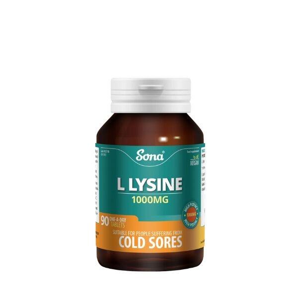 Sona L Lysine 1000mg 90 Tablets