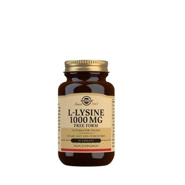 Solgar L-Lysine 1000mg Tablets