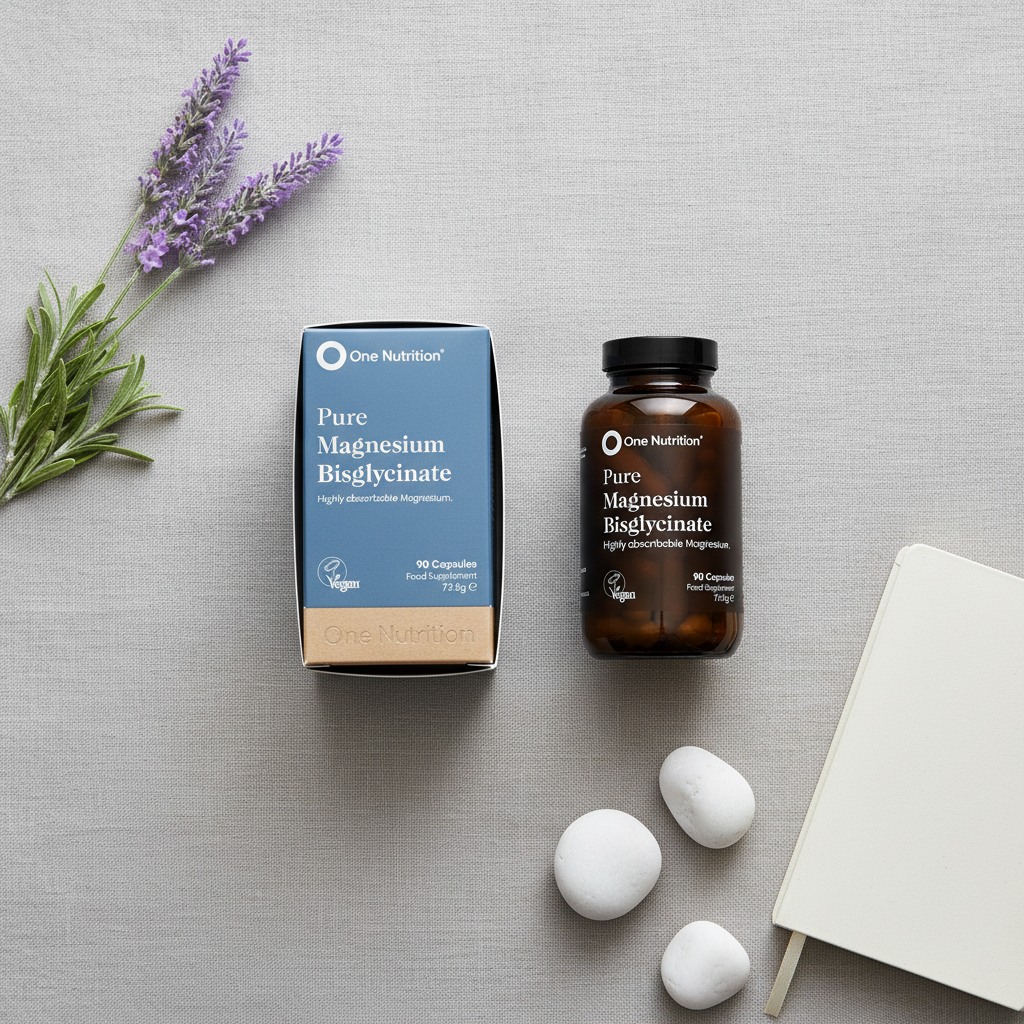 Magnesium Bisglycinate Flat Lay
