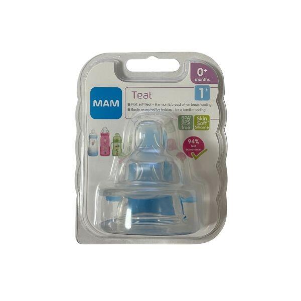 Mam Teat Size 1 Twin Pack - 0+ Months