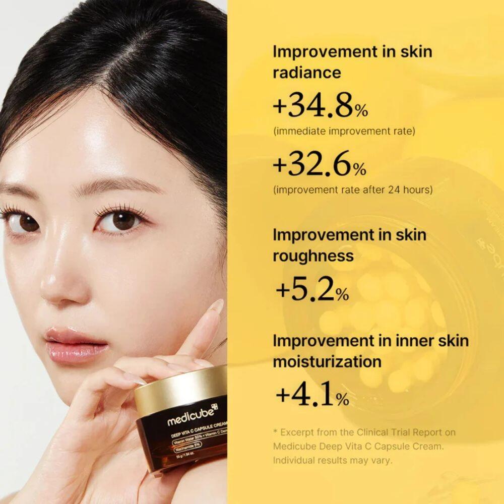 Medicube Deep Vita C Capsule Cream benefits