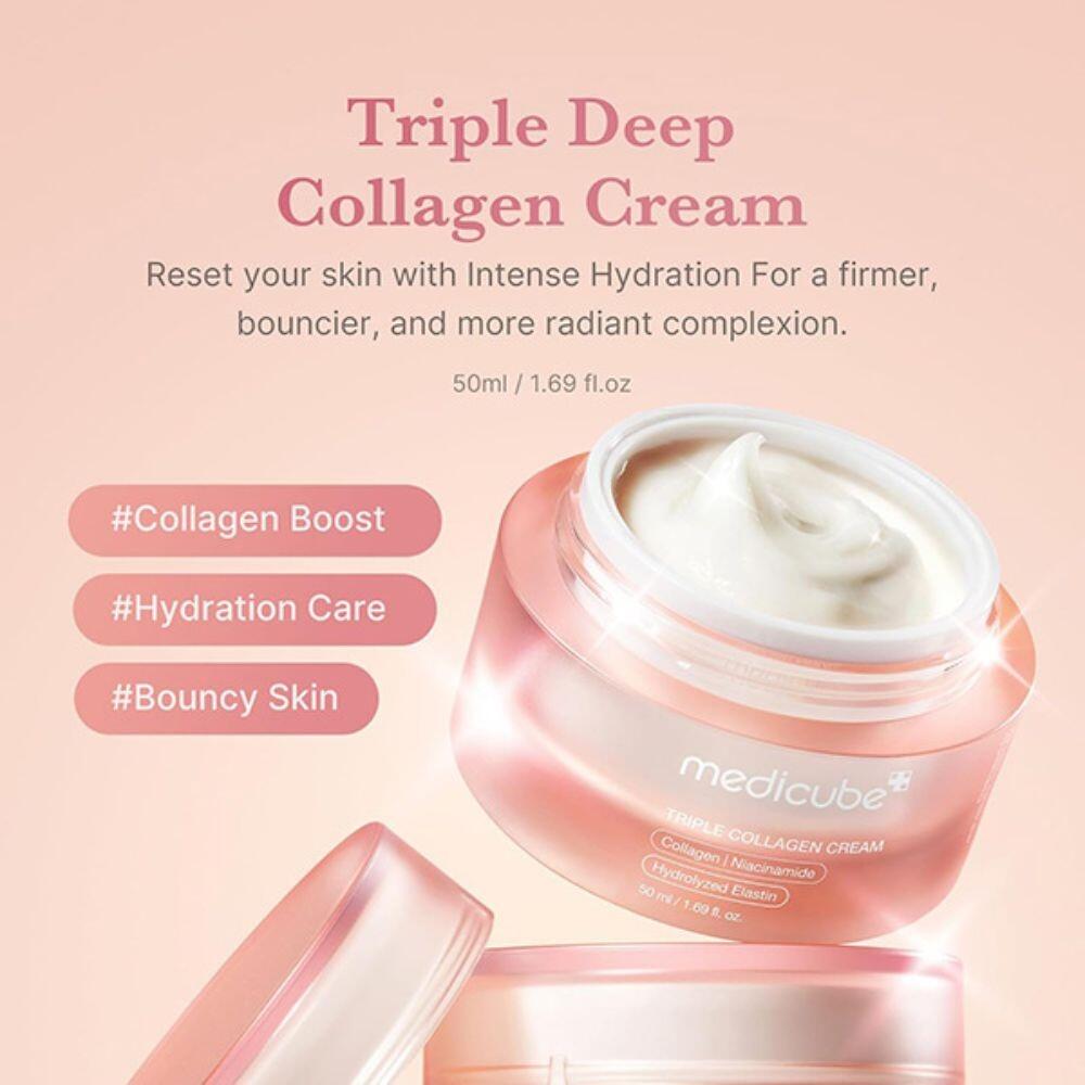 Medicube Triple Collagen Cream results