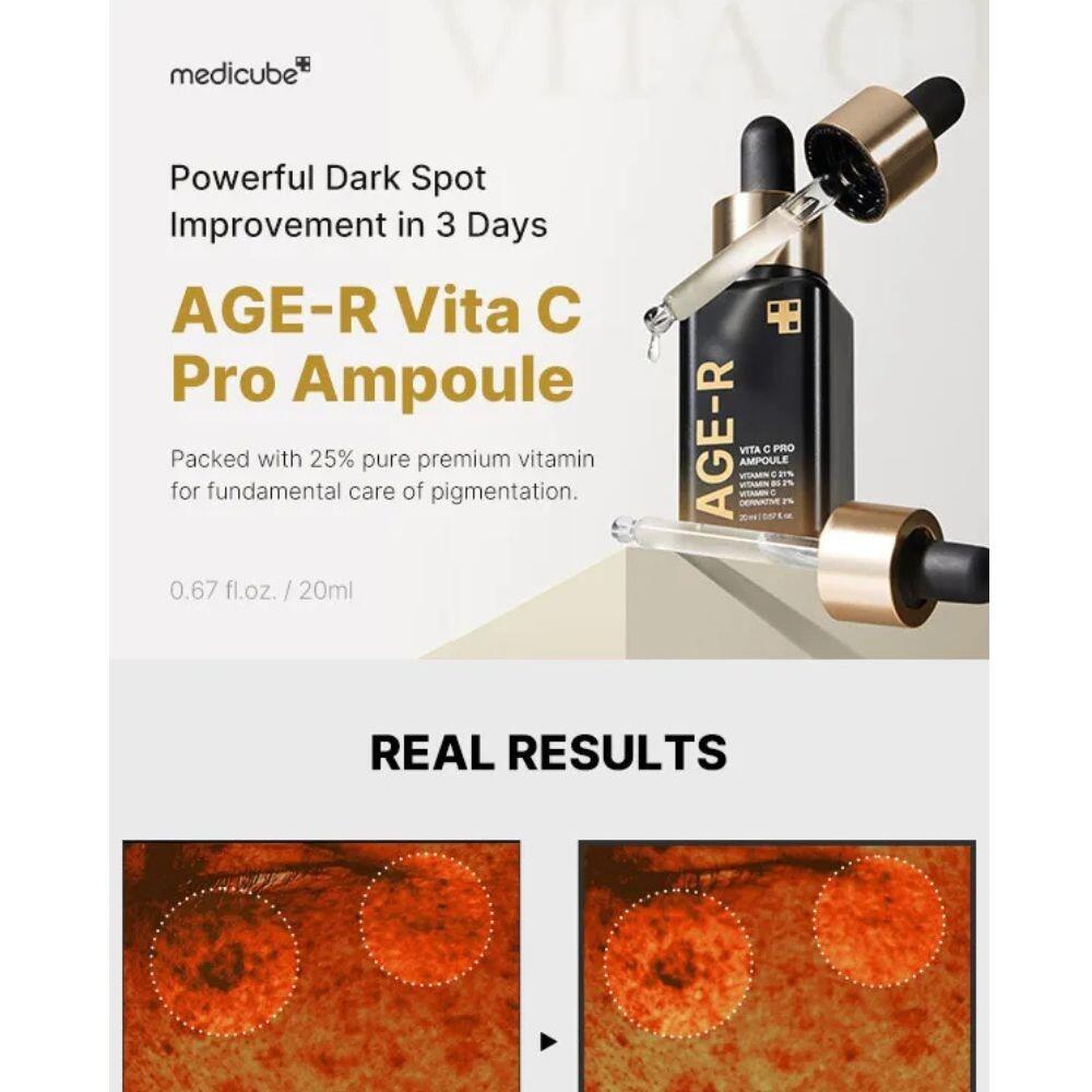 Medicube vitamin c before and after