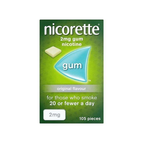 Nicorette Gum 2mg Original 105 Pieces