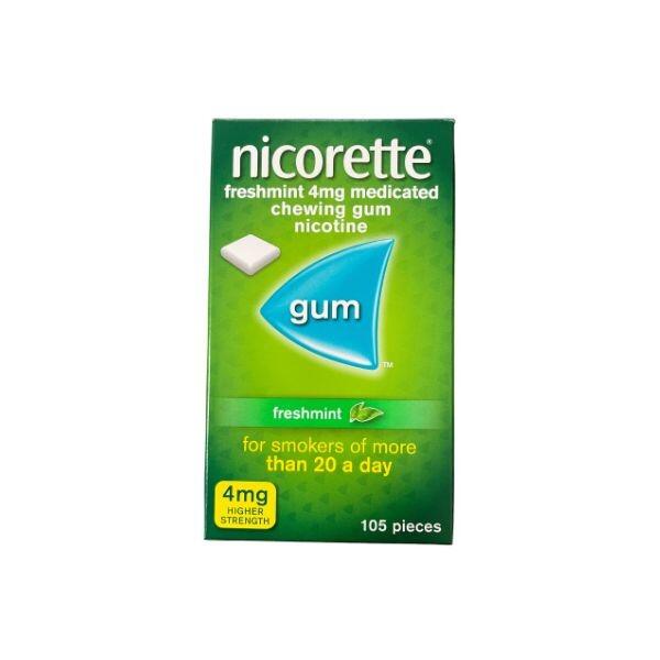 Nicorette Gum 4mg Freshmint 105 Pieces