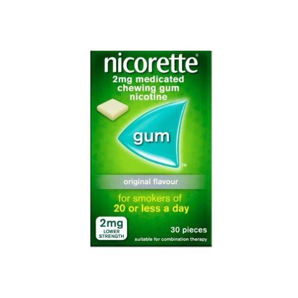 Nicorette Gum 2mg Original 30 pieces