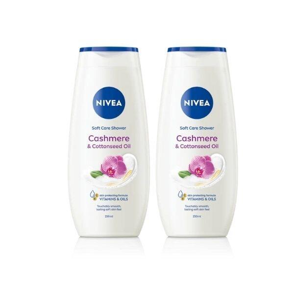 Nivea Cashmere & Cottonseed Oil Body Wash Twin Pack