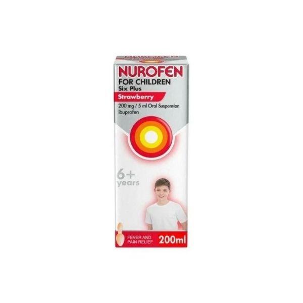 Nurofen for Children Six Plus Strawberry 200ml