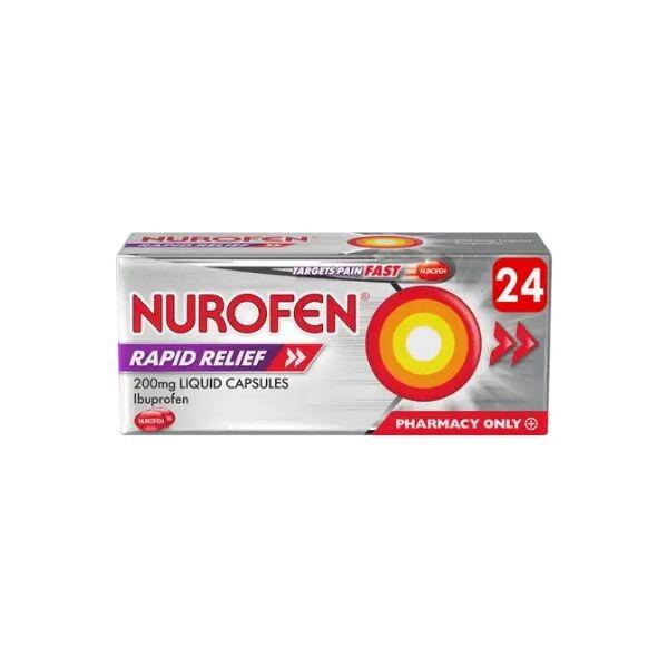 Nurofen Rapid Relief 200mg Liquid Capsules