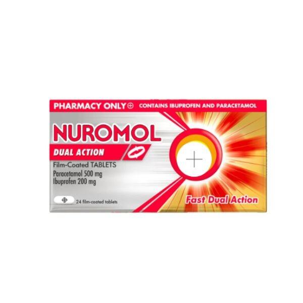 Nuromol Dual Action Pain Relief Tablets - Ibuprofen & Paracetamol