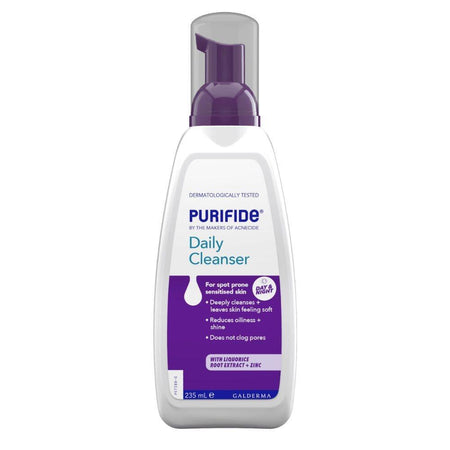 Purifide Daily Cleanser bottle on a white background
