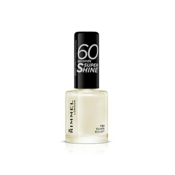 Rimmel 60 Second Nail Polish 730 Silver Bullet