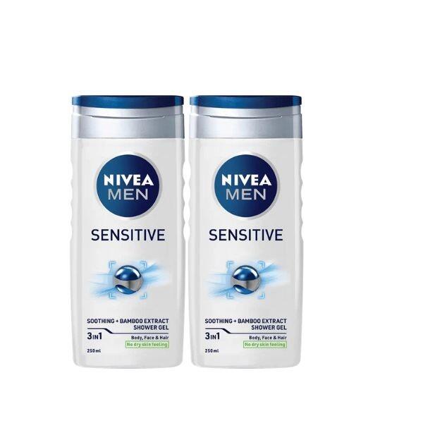 Nivea Men Sensitive Shower Gel Twin Pack
