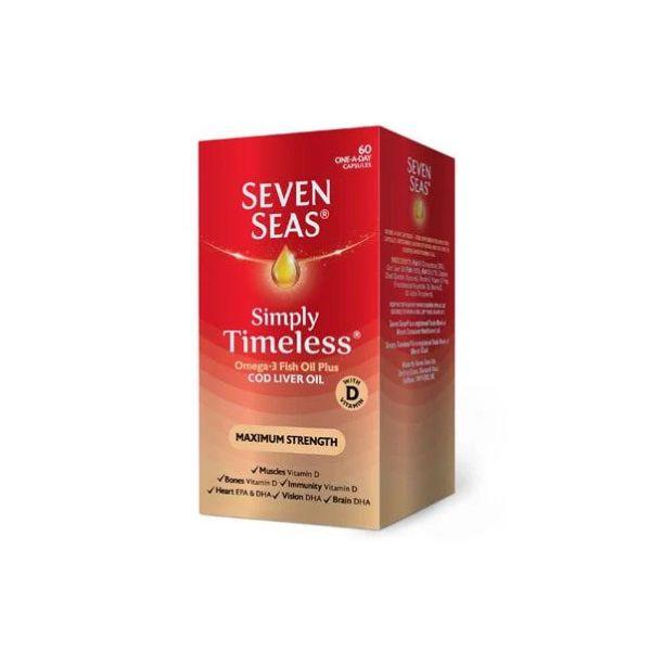 Seven Seas Cod Liver Oil Extra High Strength 1050mg  / Omega 3 400mg - 60 capsules