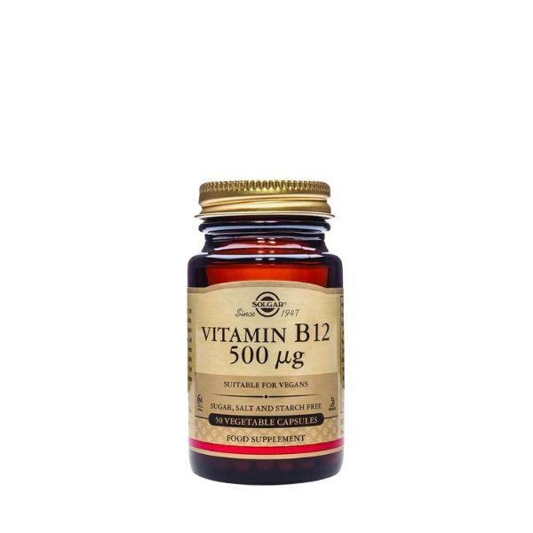 Solgar Vitamin B12 500ug 50 Vegetable Tablets