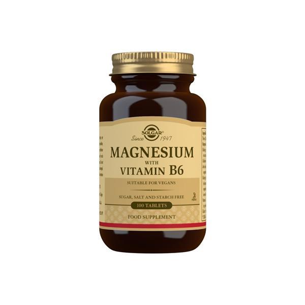 Solgar Magnesium With Vitamin B6 Tablets