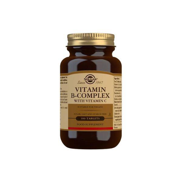 Solgar Vitamin B Complex with Vitamin C Tablets