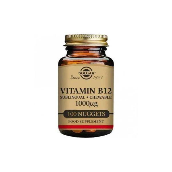 Solgar B12 Vitamin 100mg - 100 Chewable Nuggets