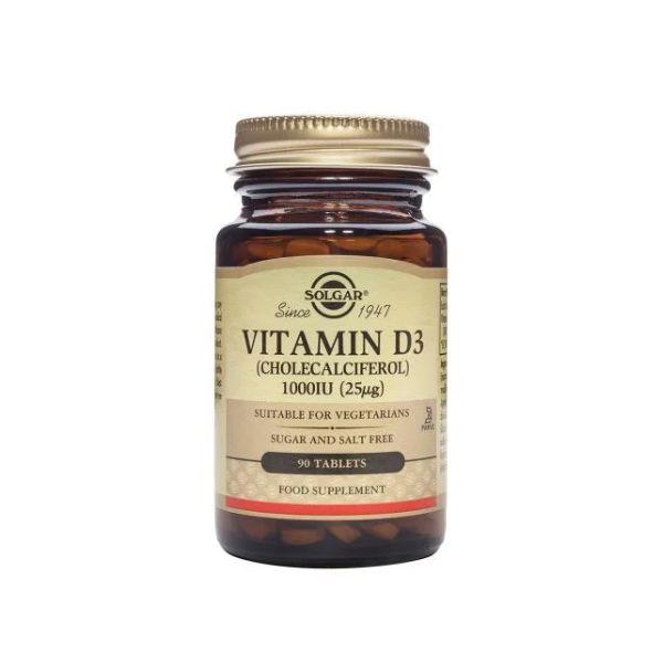 Solgar Vitamin D3 (Cholecalciferol) 1000iu (25ug) Tablets