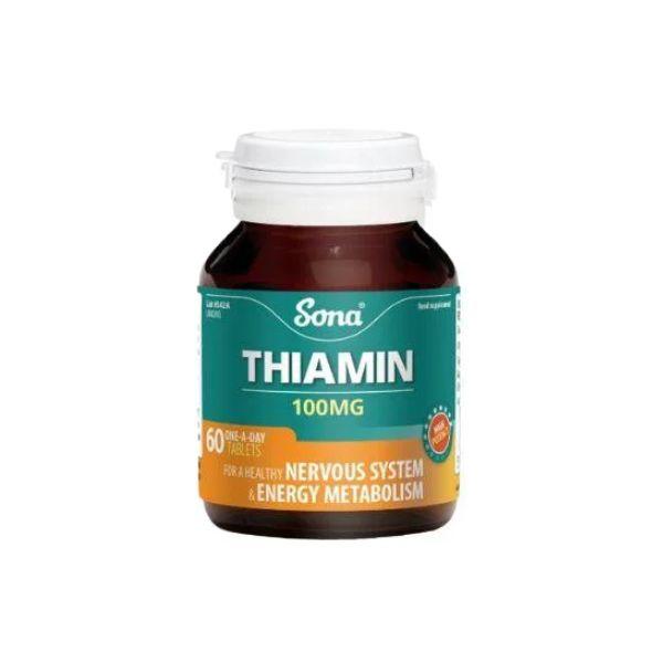 Sona Thiamine Vit B1 100mg 60 tabs
