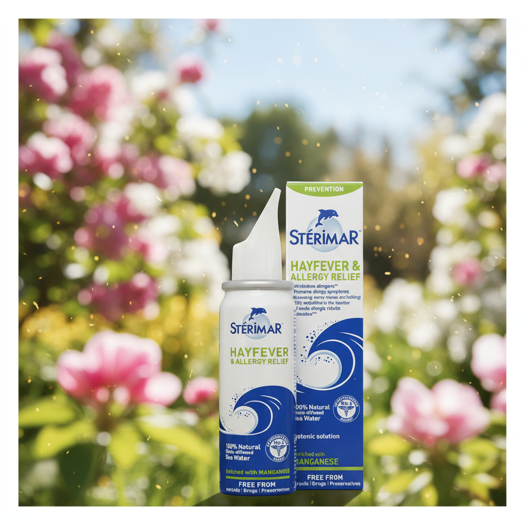 Sterimar Lifestyle image with flowers background
