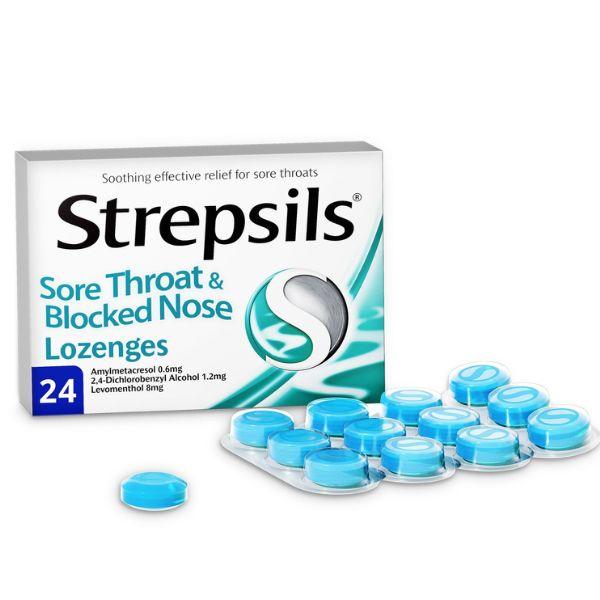Strepsils Sore Throat & Blocked Nose Lozenges