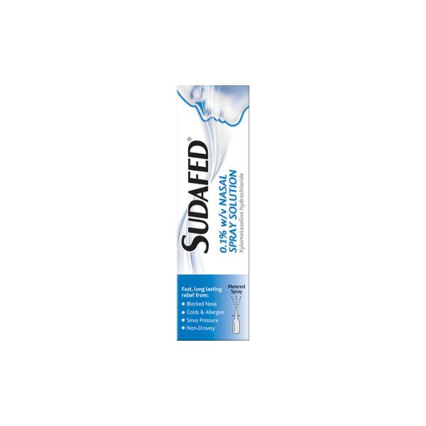 Sudafed 0.1% Decongestant Nasal Spray