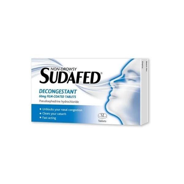 Sudafed Decongestant Tablets 12