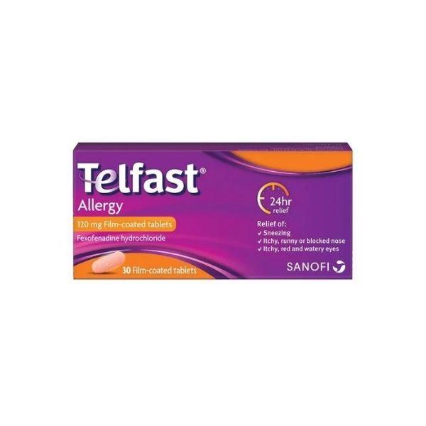 Telfast Fexofenadine 120mg Allergy - 30 tablets