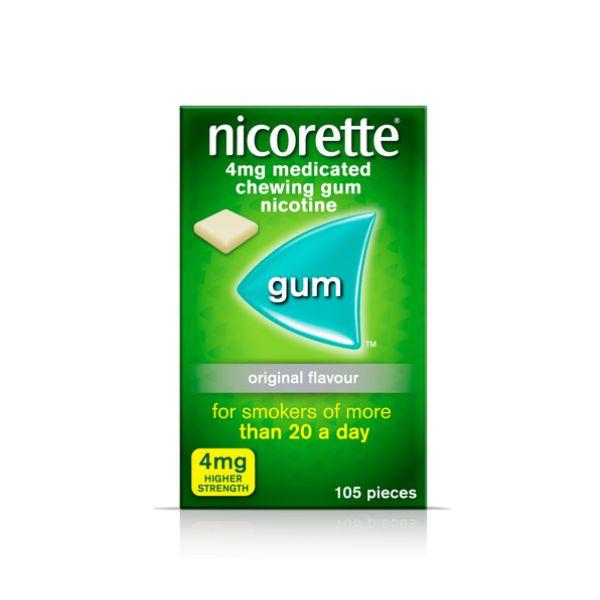 Nicorette Gum 4mg Original 105 pieces