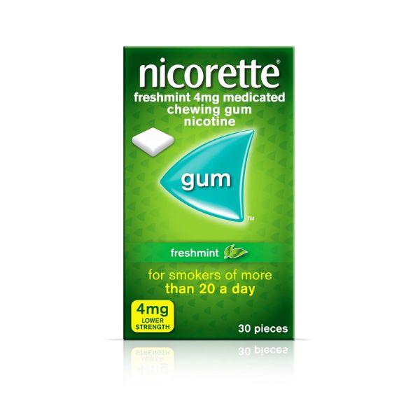 Nicorette Gum 4mg Freshmint 30 pieces