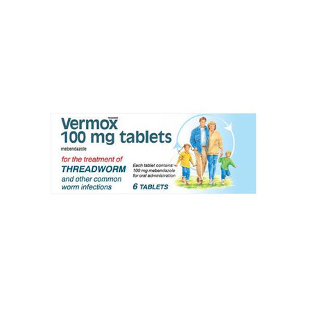 Vermox  Mebendazole Tablets for Worms