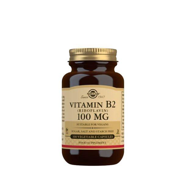 Solgar Vitamin B2 (Riboflavin) 100mg Vegetable Capsules