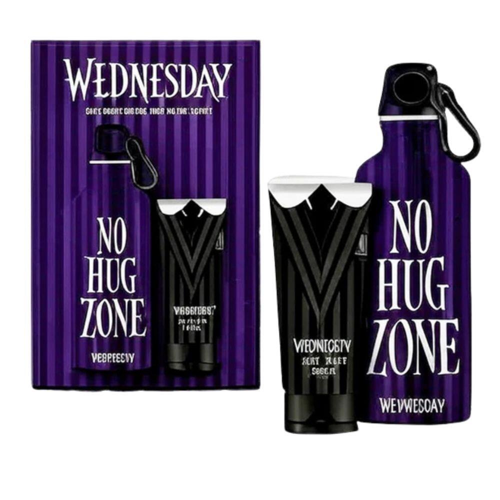 Wednesday  No Hug Zone Body Wash & Water Bottle Set | Gothic Gift