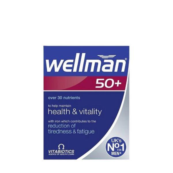 Vitabiotics Wellman 50+ – All-in-One Multivitamin for Men Aged 50+