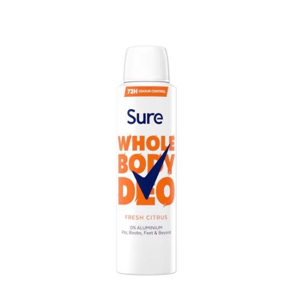 Sure Whole Body Deodorant Spray Fresh Citrus